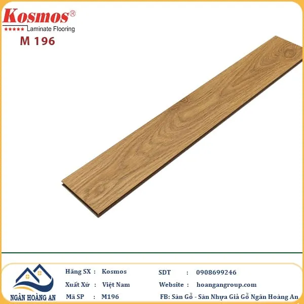 Sàn Gỗ Công Nghiệp KosMos Dày 8mm M196